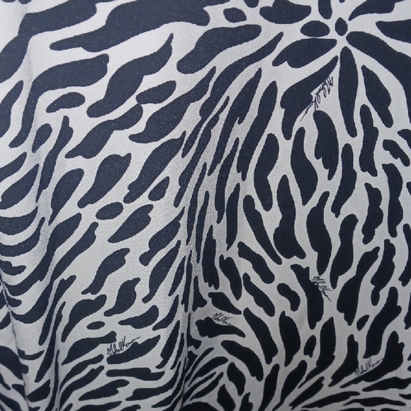 Michael Kors Black and White Crew Neck Short Sleeve Pull On Sheath Mini Dress S - Picture 11 of 16